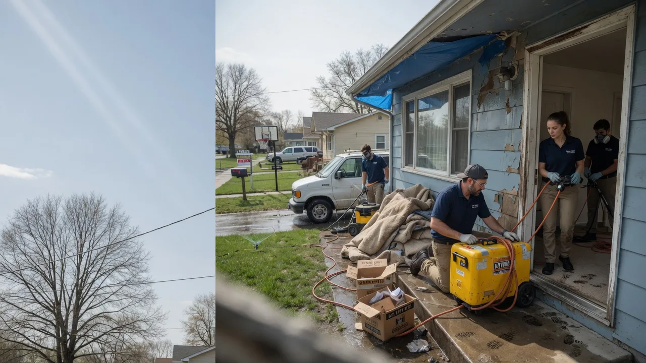 Basement Flood Cleanup in Rantoul, IL near me